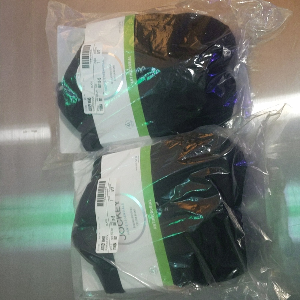 Jockey Quarter Socks Lot Black - 2 Packs - 16 Pairs